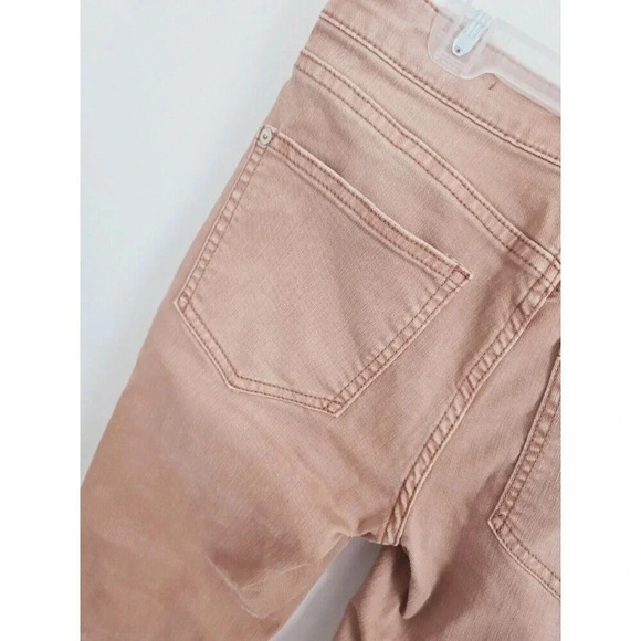 Pilcro Anthropologie Bronze Boho Low Rise Icon Faded Flared Y2K Cotton Jeans 28 - Picture 10 of 14